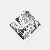 レトロキャンピングペーパーナプキン スタンダードカクテルナプキン (角)