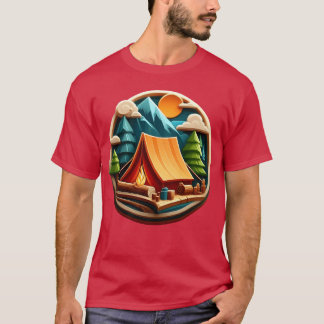 レトロキャンピング4 Tシャツ