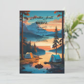 レトロキャンピング ブライダルシャワー 招待状 (スタンド正面)