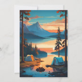 レトロキャンピング ブライダルシャワー 招待状 (裏面)