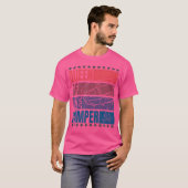レトロキャンプアイディアRvキャンパー – Queen Of The C Tシャツ (正面フル)
