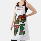 レトロキャンプテーマラブキャンプ エプロン (インサイチュ)