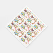 レトロキャンプテーマ スタンダードランチョンナプキン (角)