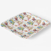 レトロキャンプテーマ ペーパープレート (傾斜あり)