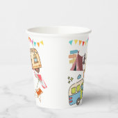 レトロキャンプテーマ 紙コップ (左)