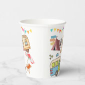 レトロキャンプテーマ 紙コップ (右)