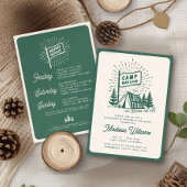 レトロキャンプ ブライズガール グランピングウィークエンド 招待状