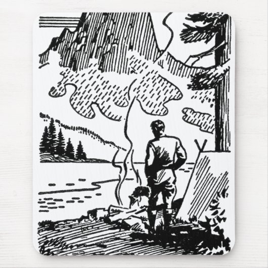 レトロキャンプ マウスパッド (正面)