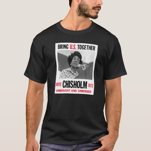 レトロキャンペーンポスター未購入シャーリーCh Tシャツ (正面)