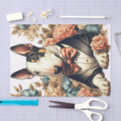 レトロキュートフローラブルテリア 薄葉紙 (クラフト)