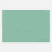 レトロキラキラ星ミッドセンチュリーパターンティール(緑がかった色)ピンク ラッピングペーパーシート (正面2)