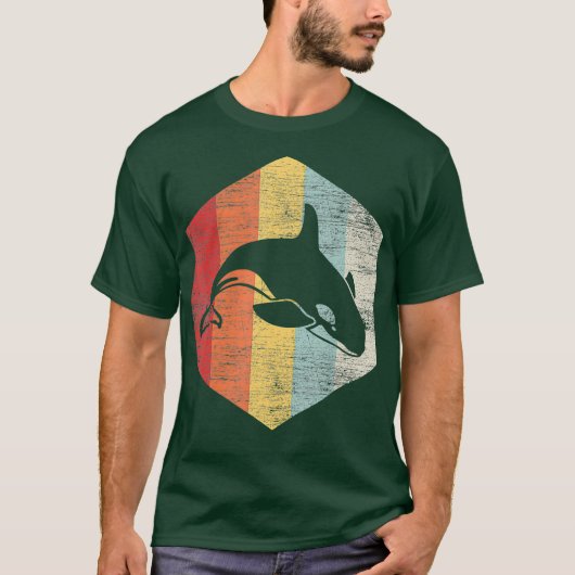 レトロキラークジラ Tシャツ (正面)