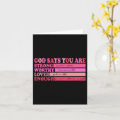 レトロキリスト教のバイブル聖句バレンタインデー神はこう言う カード (黄色い花)