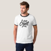 レトロキリスト教クリスマスレタリング宗教 Tシャツ (正面フル)
