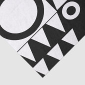 レトロキルト（黒と白） 薄葉紙 (詳細)