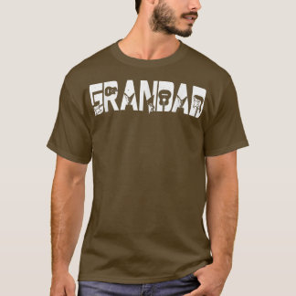 レトロギタリスト父グランドギターファーズデー Tシャツ