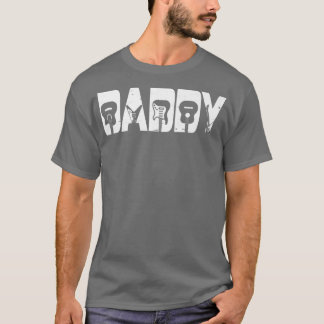 レトロギタリスト父ダディギターファーズデイMu Tシャツ