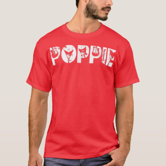 レトロギタリスト父ポッピギターファーズデイM Tシャツ