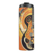 レトロギターイラストレーションサーマルタンブラー タンブラー (正面)