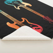 レトロギターギタリストエレクトリックバスギターロックM シェルパブランケット (3/4)