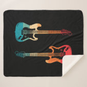 レトロギターギタリストエレクトリックバスギターロックM シェルパブランケット (正面(横))
