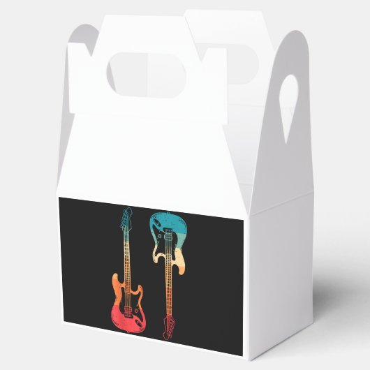 レトロギターギタリストエレクトリックバスギターロックM フェイバーボックス (オープン)