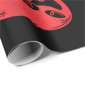 レトロギターギタリストエレクトリックバスギターロックM ラッピングペーパー (ロールコーナー)