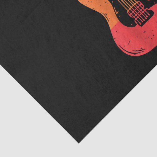 レトロギターギタリストエレクトリックバスギターロックM 薄葉紙 (詳細)