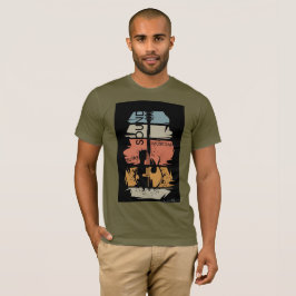 レトロギターサウンドミュージシャンTシャツ Tシャツ