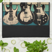 レトロギター キッチンタオル (折り畳み)