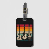 レトロギター ラゲッジタグ (正面縦)