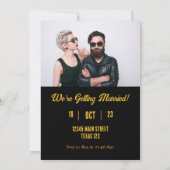 レトロギター ヴィンテージギター save the date 招待状 (裏面)