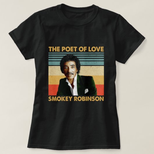 レトロギフトSmokey Robinson - The Poet Of Love Tシャツ (デザイン正面)