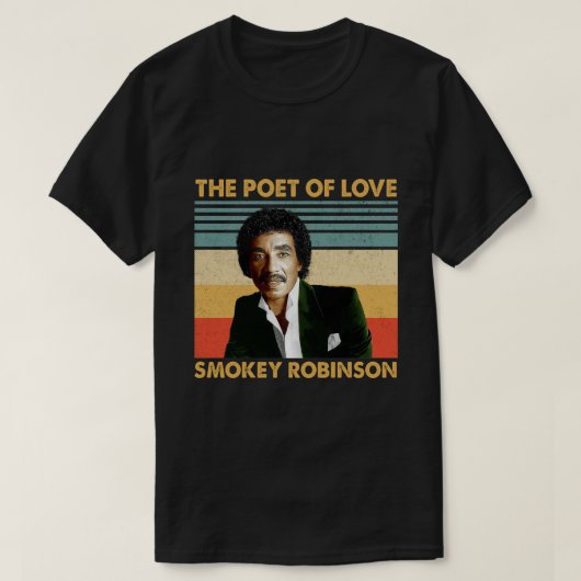 レトロギフトSmokey Robinson - The Poet Of Love Tシャツ (デザイン正面)
