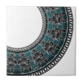 レトロギリシャのディスク タイル (正面)