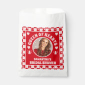 レトロクイーン・オブ・ハートブライダルシャワー写真 フェイバーバッグ (正面)