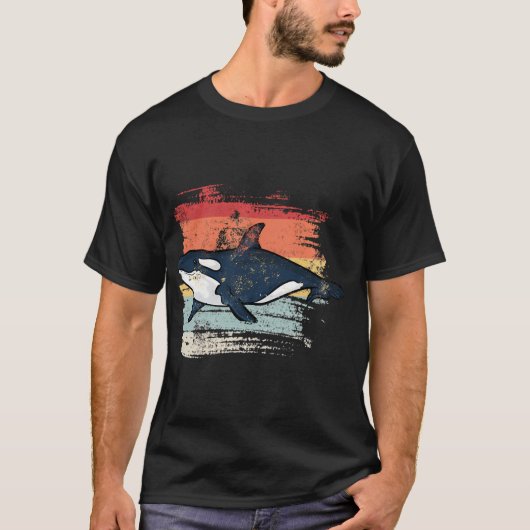 レトロクジラ Tシャツ (正面)