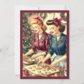 レトロクッキー交換クリスマス 招待状 (裏面)