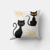 レトロクッション付き黒猫/ クッション (裏面)