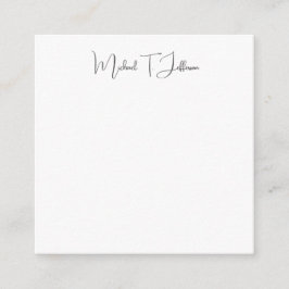 レトロクラシカルプレーンシンプルグレイ白 エンクロージャーカード