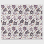 レトロクラシックつる植物と花 ラッピングペーパー (フラット)