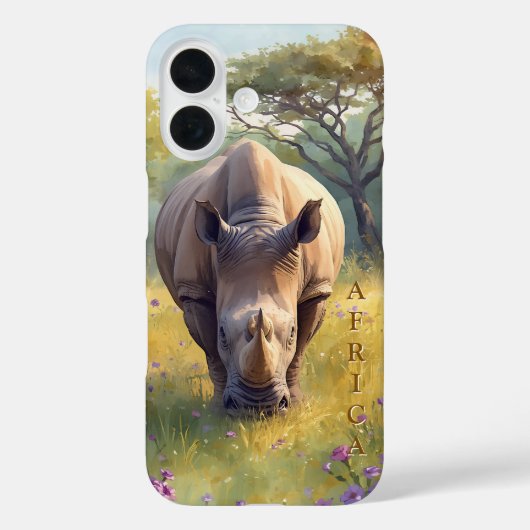 レトロクラシックアフリカサイ Case-Mate iPhoneケース (裏面)