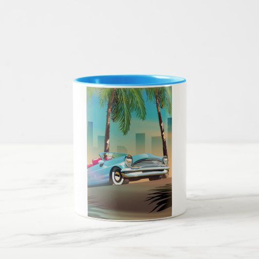 レトロクラシックカー ツートーンマグカップ (中央)