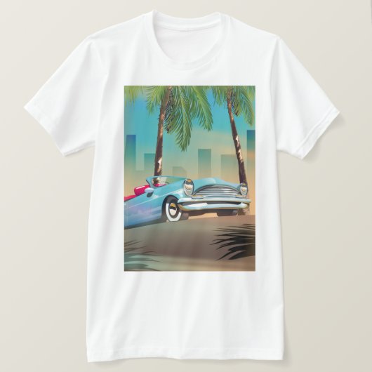 レトロクラシックカー Tシャツ (デザイン正面)