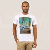 レトロクラシックカー Tシャツ (正面フル)