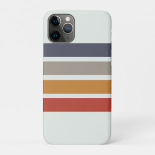 レトロクラシックシャワストライプーカーテンビーチタオル iPhone 11 PROケース