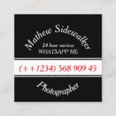 レトロクラシックスクエアインスタグラム名刺 スクエア名刺 (正面)