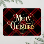 レトロクラシックスパークルメリークリスマス金ゴールド 箔シーズンカード<br><div class="desc">メリーモダンクリスマス・グリーティング・ホリデー・カード。驚きと喜びを近くのものに持ち込み、お祝いを忘れることができない。さらにカスタマイズを行うクリックには、「さらにカスタマイズ」リンクをクリックし、デザインツールを使用してこのテンプレートを修正する。</div>