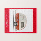 レトロクラシックティアドロップキャンパーサンダー_コーブ ジグソーパズル (横)