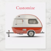 レトロクラシックティアドロップキャンパーサンダー_コーブ ワインラベル (シングルラベル)